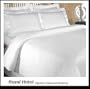 1200 Thread Count 4pc Olympic Queen Bed Sheet Set 100% Egyptian Cotton, Sateen Stripe, Deep Pocket, 1200 TC, Stripe White