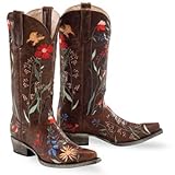 Lane Boots Garden Brown Leather Cowgirl / Fashion Boots