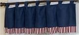 Red, White & Blue Vintage Aviator Window Valance by JoJo Designs