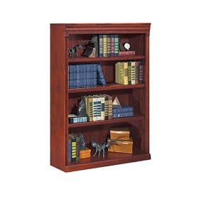Huntington Cherry Four Shelf Bookcase 48H Huntington Cherry by Kathy Ireland Martin