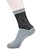 Men's Merino Wool Socks-6 Pack Thermal Outdoor Hiking Stripe Crew Socks