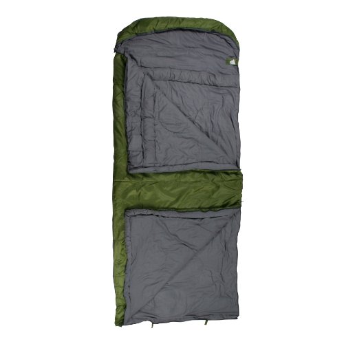 10T Kenai Green Sac de couchage couverture Vert/Gris 235 x 100 cm