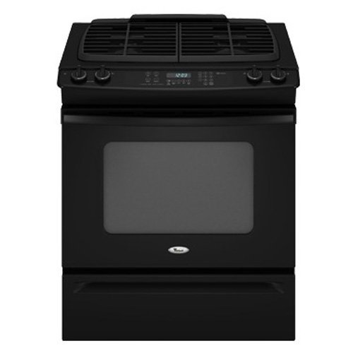 Whirlpool GW397LXUB 30 Slidein Gas Range wіth 4 Sealed Burners Black Deals Discount Sale