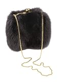 Fur Muff - Black Fox Muff Handbag