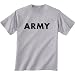 Youth ARMY Short Sleeve T-Shirt - Military Style Physical Training T-Shirt in grey
