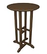 24" Recycled Earth-Friendly Outdoor Patio Round Counter Table - Raw Sienna