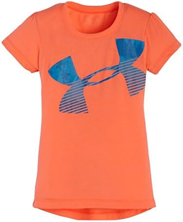 Under Armour Little Girls' Tie Dye Logo Tee, Afterburn, 4T