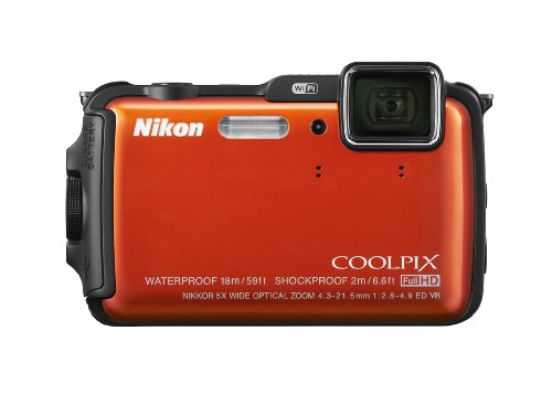 review Nikon COOLPIX AW120 16.1 MP Wi-Fi and Waterproof Digital Camera with GPS and Full HD 1080p Video (Orange)
