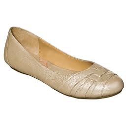 Product Image Women's Merona® Marilee Leather Comfort Flat Shoes - Gold
