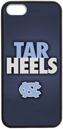 NCAA UNC North Carolina Tarheels Team Mascot Rameses White Rubber iPhone 5 5s Case Cover - Best Protective Case for Apple