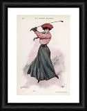 GOLFING WEAR 1907 - Framed 16x12 Print (40x30cm) by Mary Evans