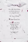 5 Packs of 10 Count Pink Petals Hand Made Paper Wedding / Party Invitation Kit - Natural Pink Petal accents - 50 Invites total