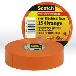 3M Marine 10869 3/4 X 66 VINYL TAPE #35 ORANGE SCOTCH® VINYL ELECTRICAL COLOR CODING TAPE 35