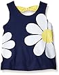 Gerber Graduates Girls Sleeveless Top with Bow Back, Navy Flower, 24 Months