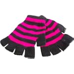 Striped Fingerless Gloves