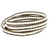 Chan Luu Fresh Water Pearls Bracelet Leather W