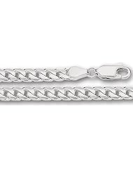 14K White Gold Miami Cuban Link Chain (Width 4.4mm)