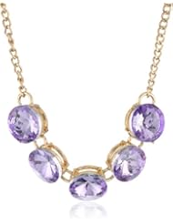 Kenneth Cole New York "Modern Tanzanite" Round Crystal Necklace, 19"