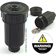 Sprinkler Key Hider & Repositionable Warning Decal Set ~ 32sports.com