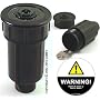 Sprinkler Key Hider & Repositionable Warning Decal Set