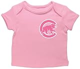 MLB Chicago Cubs Starlin Castro #13 Newborn Girls Player Name And Number Envelope Tee By Majestic (MILKSHAKE PINK, 6-9)