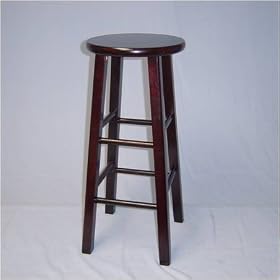 Solid Hard Wood Bar Stool Counter Stool - 29 Espresso 