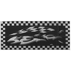  Mings Mark HA1 8 X 12 Black Checker Flag Mat
