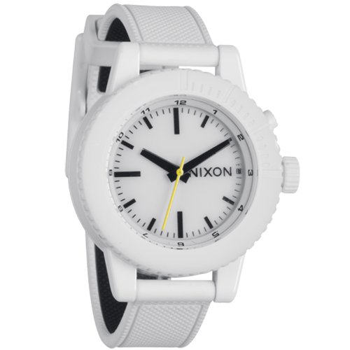 Nixon Women's A287-100 Gogo Rubber Band White Dial Watch