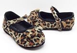 LEOPARD Bow Kids TODDLER Maryjane Flats