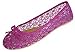 Shoes 18 Womens Crochet Ballet Flat Shoes W/Clear Mesh Underlay