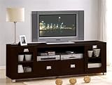 IMAGE OF Entertainment Console Plasma TV Stand Espresso Finish