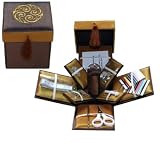 Etui Sewing Box with Sewing Kit - Brown & Gold