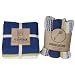 Now Designs Floursack Towel and Dishcloth Set of 6, Sapphire
