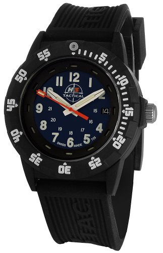 H3 Tactical Men's H3.402631.09 SNIPER Black Silicone Strap Watch