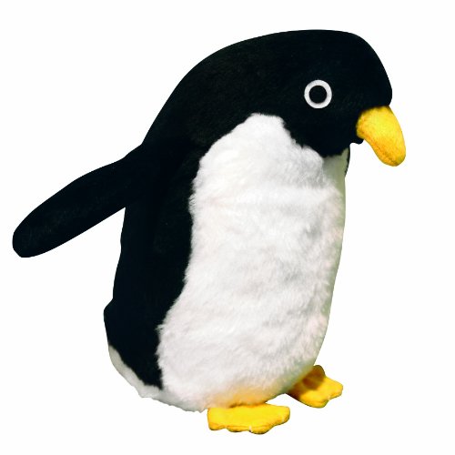 VIP Products Mighty Penny Penguin Arctic Dog Toy, Black and White