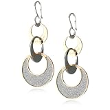 diamond hoop earrings REBECCA Griffe Half Moon Rose