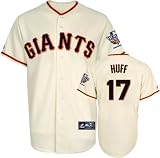 Aubrey Huff Jersey: San Francisco Giants #17 Home Replica Jersey with 2010 World Series Champs Patch