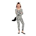 Girls' Zebra Jumpsuit Costume