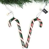 Dale Earnhardt Jr Candy Cane Ornament Set