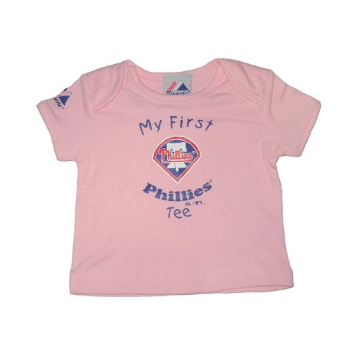 Infant / Baby MLB Philadelphia Phillies My First Tee T-Shirt - Pink (Size: 6/9)