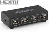 deleyCON HDMI Switch 3 Port - 3D Ready / 1080p - für 3 Geräte [3 auf 1]
