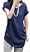 V28® Women's Short Sleeve Semi Sheer Loose V Neck Shirt with Batwing Tunic Top