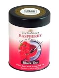The Tea Nation Raspberry Black Tea - Flow Through Tea Bags - 50 Servings, 3.09-Ounce Tins (Pack of 3)