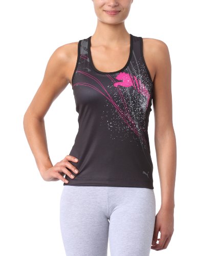 PUMA Damen Tank Top Essential Graphic, black, S, 507169 01 Preisvergleich