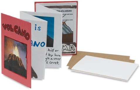 Arnold Grummer Zig-Zag Book, 4-1/2 x 5-3/4 Inches, White, Pack of 12