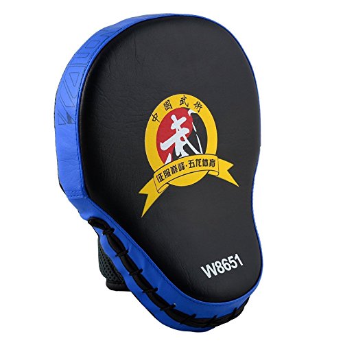 Cheerwing PU Leather MMA Boxing Mitt Punching Mitt Target Focus Punch Pad Training Glove For Karate Muay Thai Kick(Blue) Cheerwing PU Leather MMA Boxing Mitt Punching Mitt Target Focus Punch Pad Training Glove For Karate Muay Thai Kick(Blue)