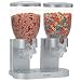 Zevro Professional Series Double Canister Dispenser Set, 2 to 17.5-Ounce, Silver