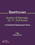 Sextet in E-Flat major, Op. 71 (Full Score) Sheet Music (2 Clarinets 2 Bassoons 2 Horns)