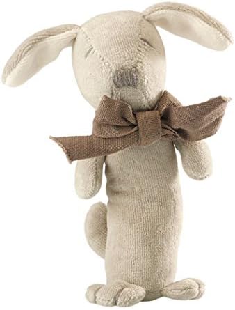 Maud N Lil Luxury Organic Cotton Paws Stick rattle - Grey - Suitable from Newborn by MaudNLil