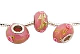 Murano Glas Bead Modul ohne Gewinde Silber plattiert in Rosa Grün Violett Erfahrungsbericht beads Murano Glas Bead Modul ohne Gewinde Silber plattiert in Rosa Grün Violett Erfahrungsbericht